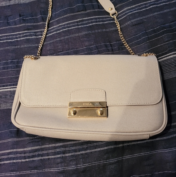 Furla Julia Saffiano Leather Pochette Handbag - Picture 1 of 5